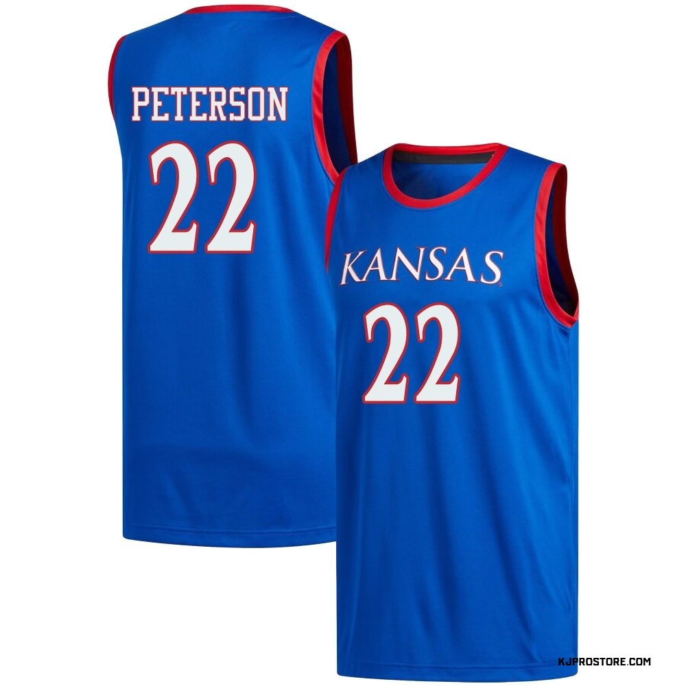 Men's Darryn Peterson Kansas Jayhawks Replica Basketball Jersey - Royal
