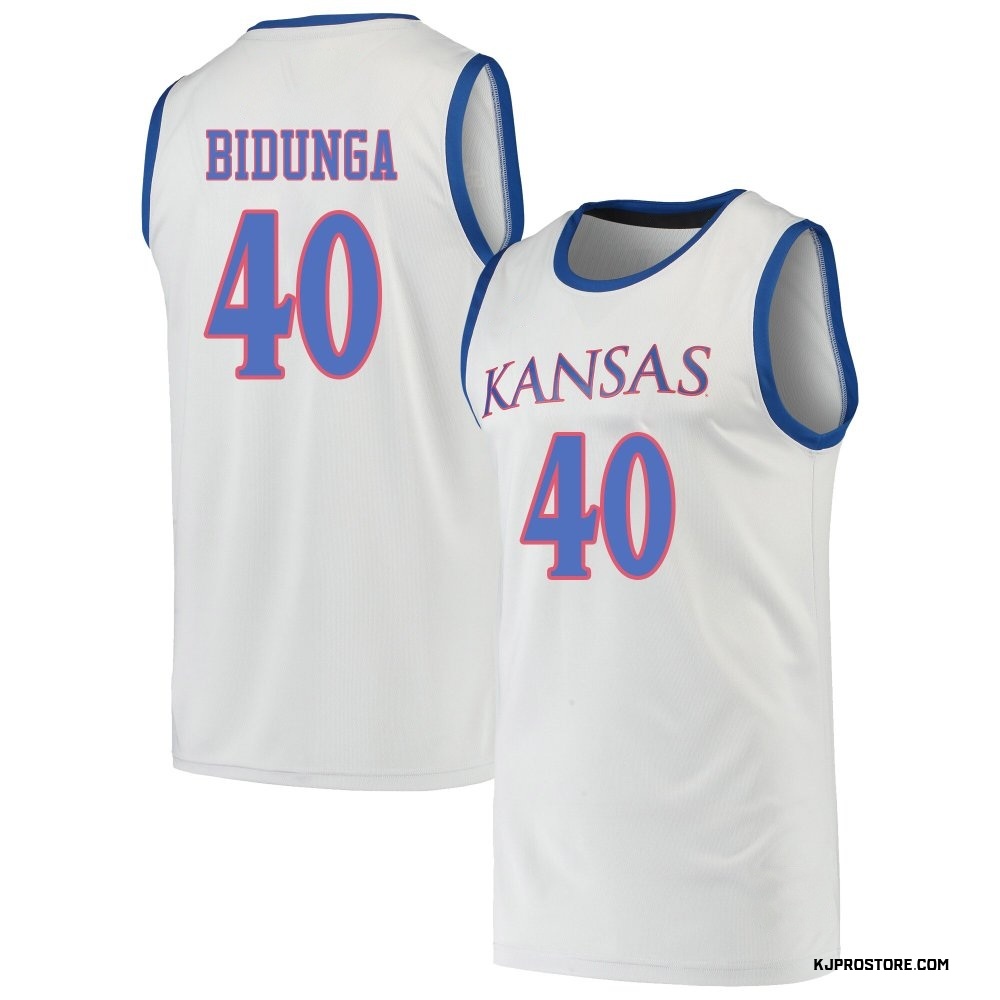 Men's Flory Bidunga Kansas Jayhawks Replica Basketball Jersey - Gray