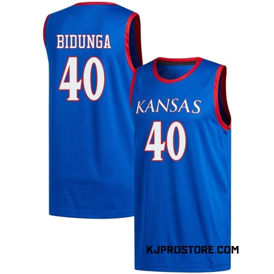 Men's Flory Bidunga Kansas Jayhawks Replica Basketball Jersey - Royal
