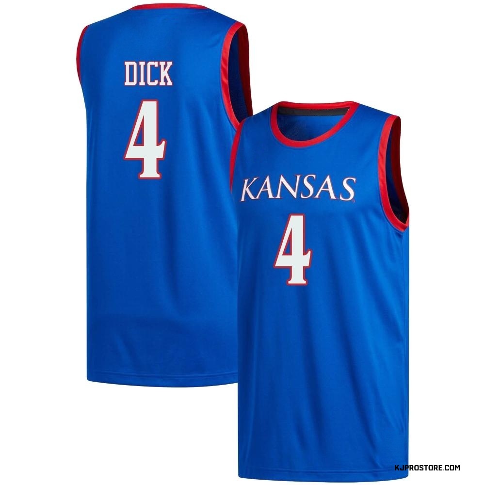 Men's Gradey Dick Kansas Jayhawks Replica Basketball Jersey - Royal