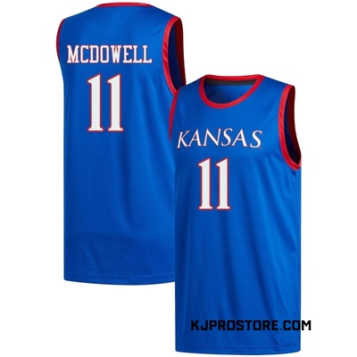 Men's Jamari McDowell Kansas Jayhawks Replica Basketball Jersey - Royal