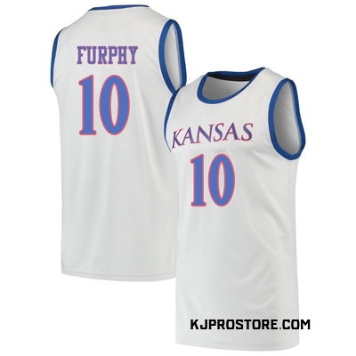 Men's Johnny Furphy Kansas Jayhawks Replica Basketball Jersey - Gray