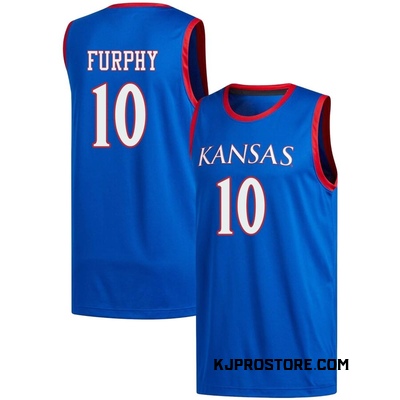 Men's Johnny Furphy Kansas Jayhawks Replica Basketball Jersey - Royal