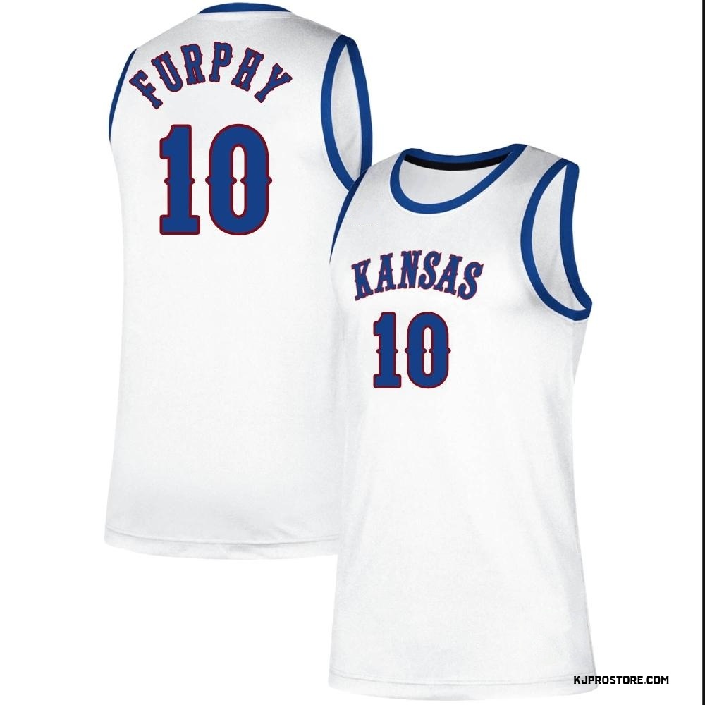 Men's Johnny Furphy Kansas Jayhawks Replica Classic Basketball Jersey - White