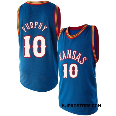 Men's Johnny Furphy Kansas Jayhawks Replica Original Retro Brand Performance Basketball Jersey - Royal