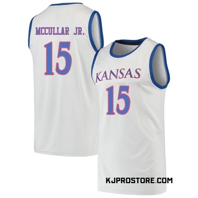 Men's Kevin McCullar Jr. Kansas Jayhawks Replica Basketball Jersey - Gray
