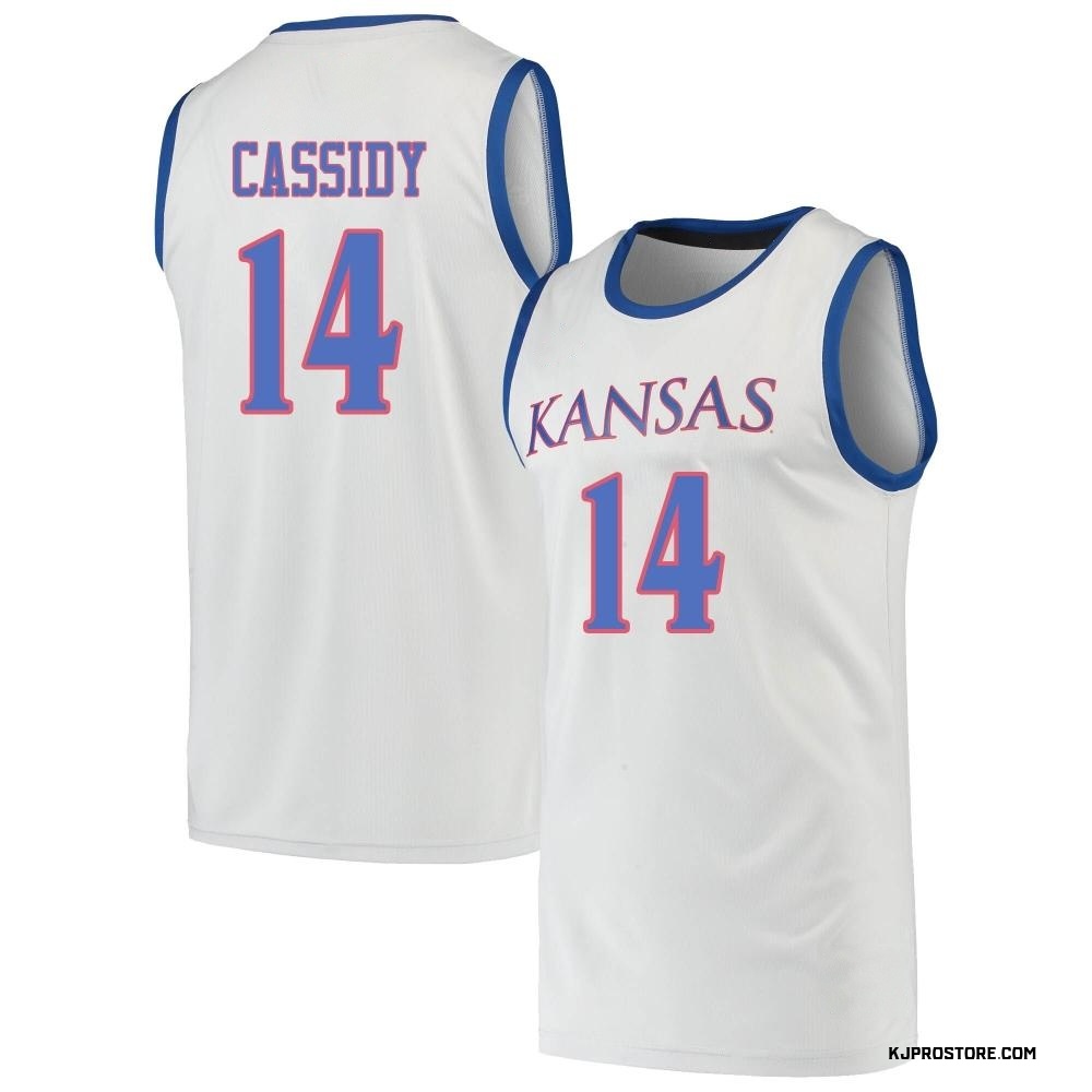 Men's Patrick Cassidy Kansas Jayhawks Replica Basketball Jersey - Gray