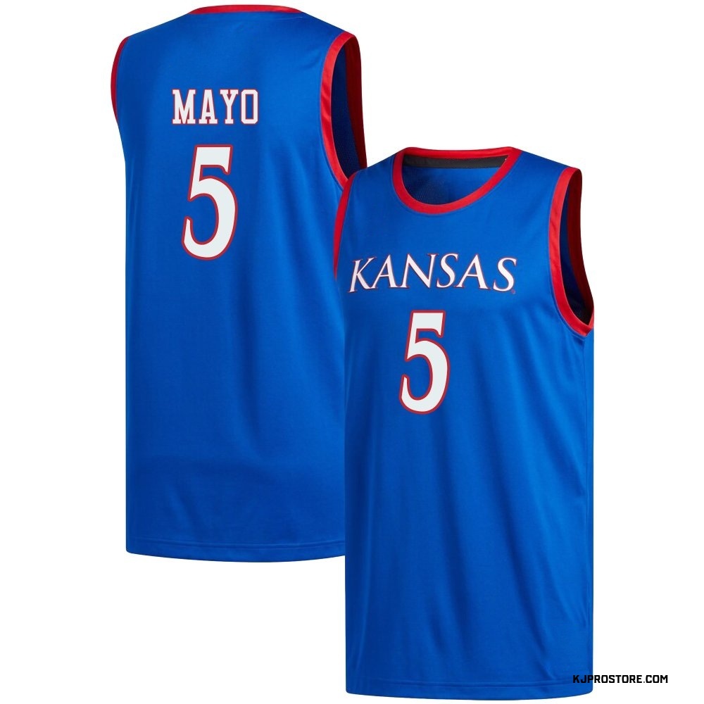 Men's Zeke Mayo Kansas Jayhawks Replica Basketball Jersey - Royal