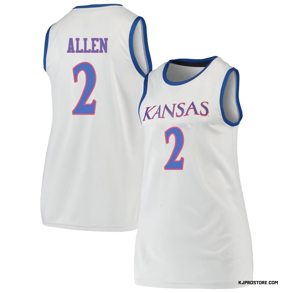 Women's Corbin Allen Kansas Jayhawks Replica Basketball Jersey - Gray