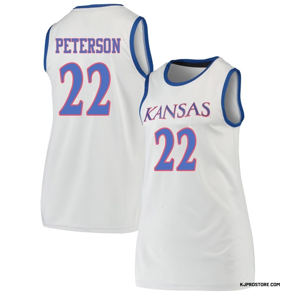 Women's Darryn Peterson Kansas Jayhawks Replica Basketball Jersey - Gray