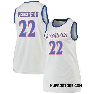 Women's Darryn Peterson Kansas Jayhawks Replica Basketball Jersey - Gray