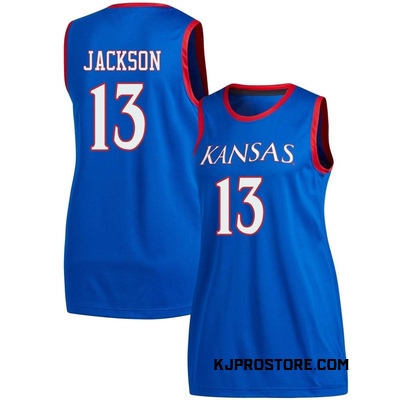 Women's Elmarko Jackson Kansas Jayhawks Replica Basketball Jersey - Royal