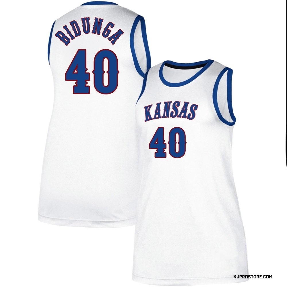 Women's Flory Bidunga Kansas Jayhawks Replica Classic Basketball Jersey - White