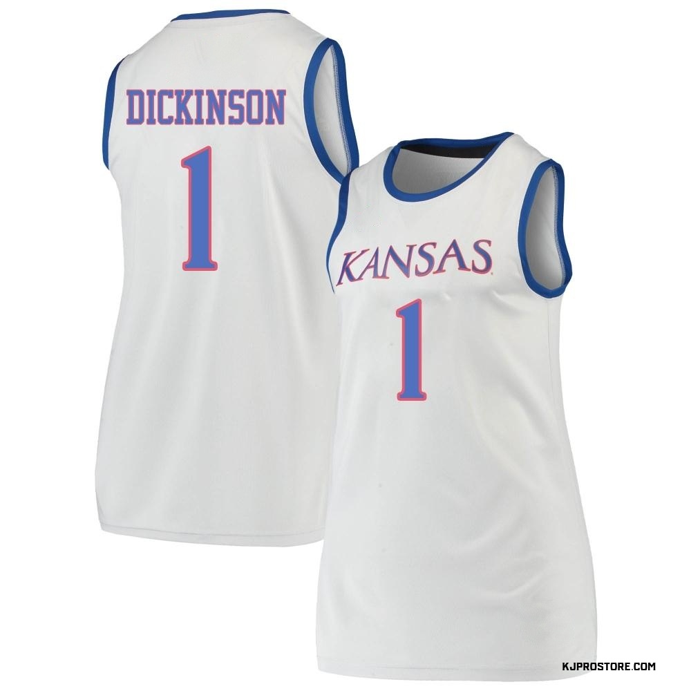 Women's Hunter Dickinson Kansas Jayhawks Replica Basketball Jersey - Gray