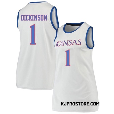 Women's Hunter Dickinson Kansas Jayhawks Replica Basketball Jersey - Gray