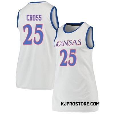 Women's Justin Cross Kansas Jayhawks Replica Basketball Jersey - Gray
