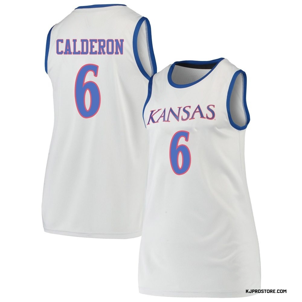 Women's Samis Calderon Kansas Jayhawks Replica Basketball Jersey - Gray