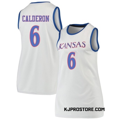 Women's Samis Calderon Kansas Jayhawks Replica Basketball Jersey - Gray