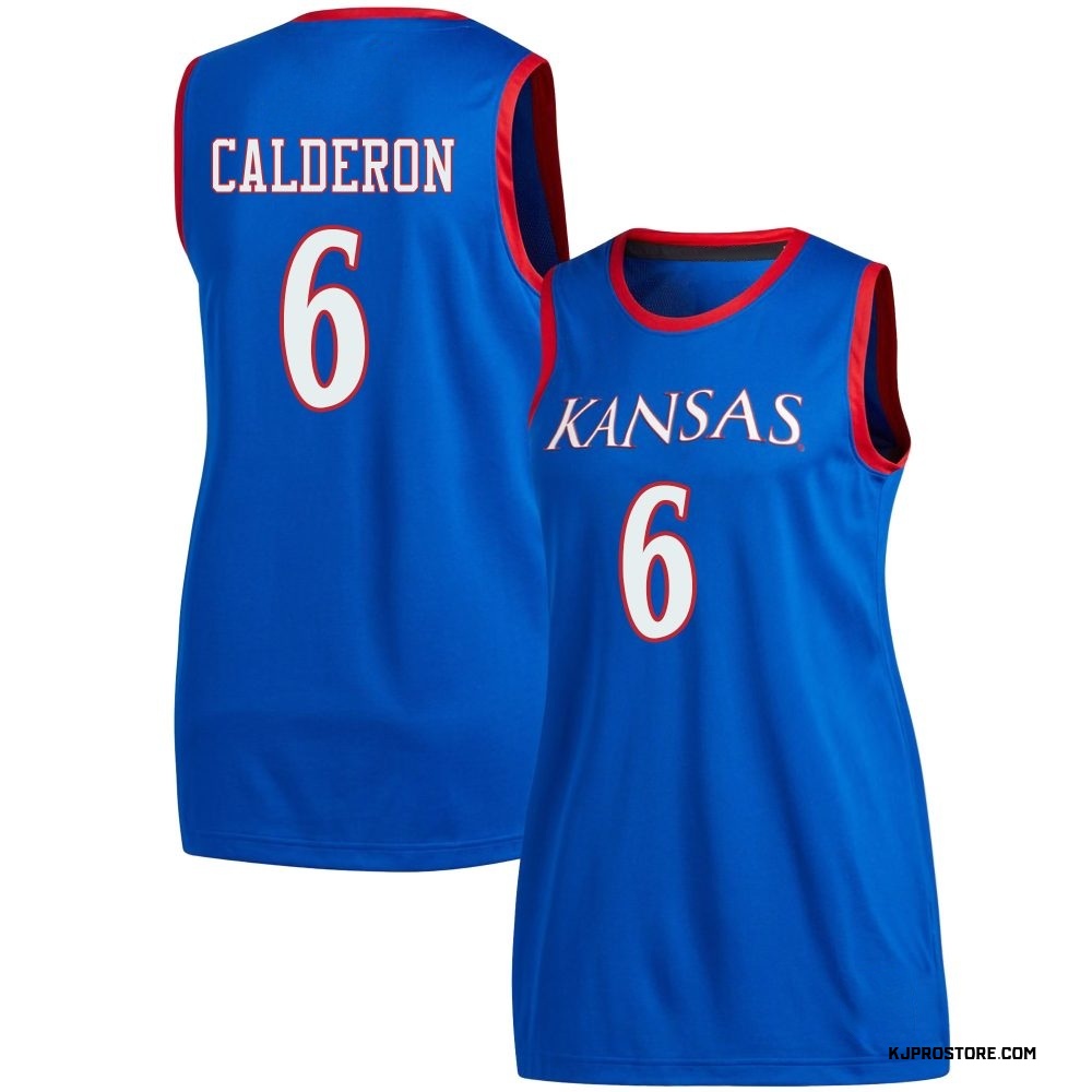 Women's Samis Calderon Kansas Jayhawks Replica Basketball Jersey - Royal