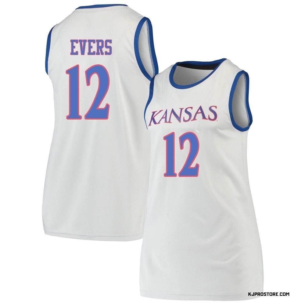 Women's Wilder Evers Kansas Jayhawks Replica Basketball Jersey - Gray
