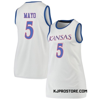 Women's Zeke Mayo Kansas Jayhawks Replica Basketball Jersey - Gray