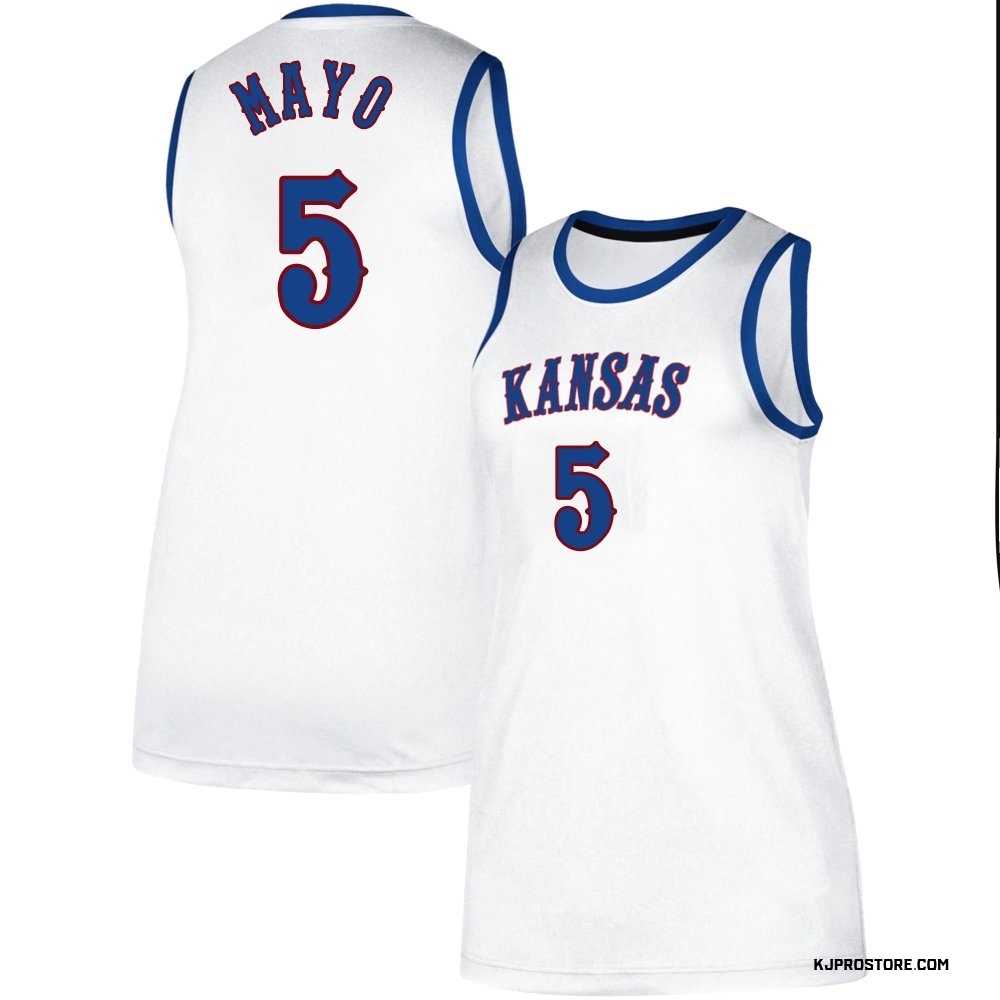 Women's Zeke Mayo Kansas Jayhawks Replica Classic Basketball Jersey - White