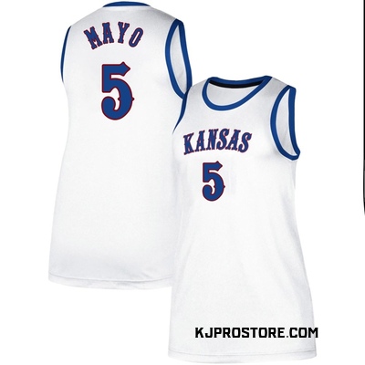 Women's Zeke Mayo Kansas Jayhawks Replica Classic Basketball Jersey - White