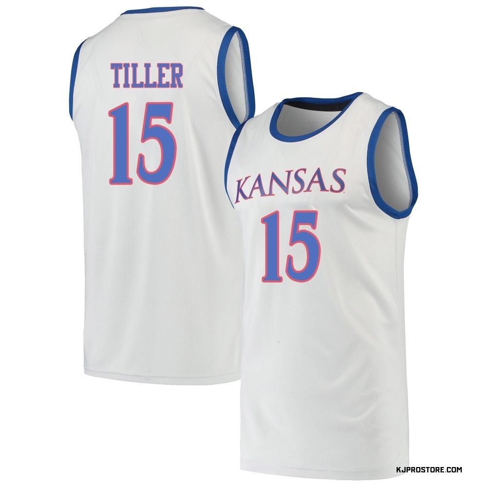 Youth Bryson Tiller Kansas Jayhawks Replica Basketball Jersey - Gray