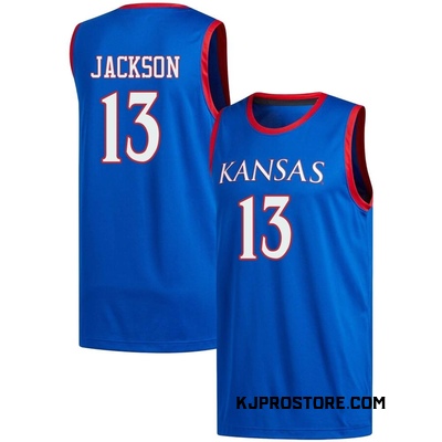 Youth Elmarko Jackson Kansas Jayhawks Replica Basketball Jersey - Royal