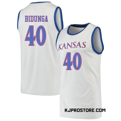 Youth Flory Bidunga Kansas Jayhawks Replica Basketball Jersey - Gray