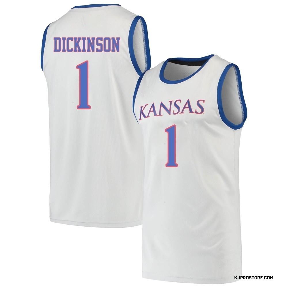 Youth Hunter Dickinson Kansas Jayhawks Replica Basketball Jersey - Gray