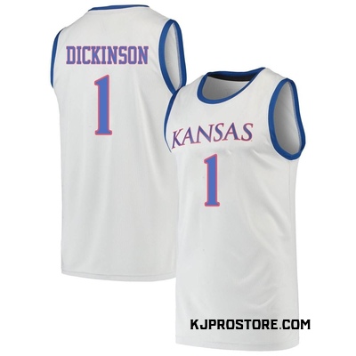 Youth Hunter Dickinson Kansas Jayhawks Replica Basketball Jersey - Gray