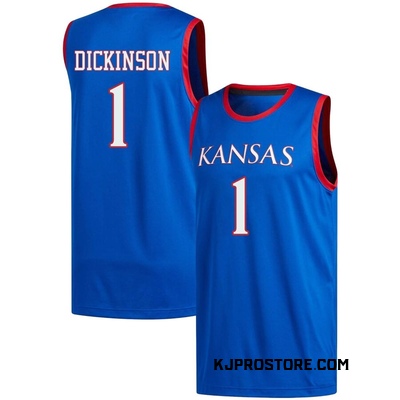 Youth Hunter Dickinson Kansas Jayhawks Replica Basketball Jersey - Royal
