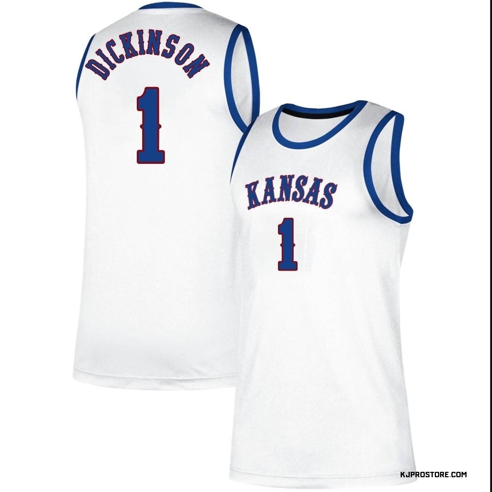 Youth Hunter Dickinson Kansas Jayhawks Replica Classic Basketball Jersey - White