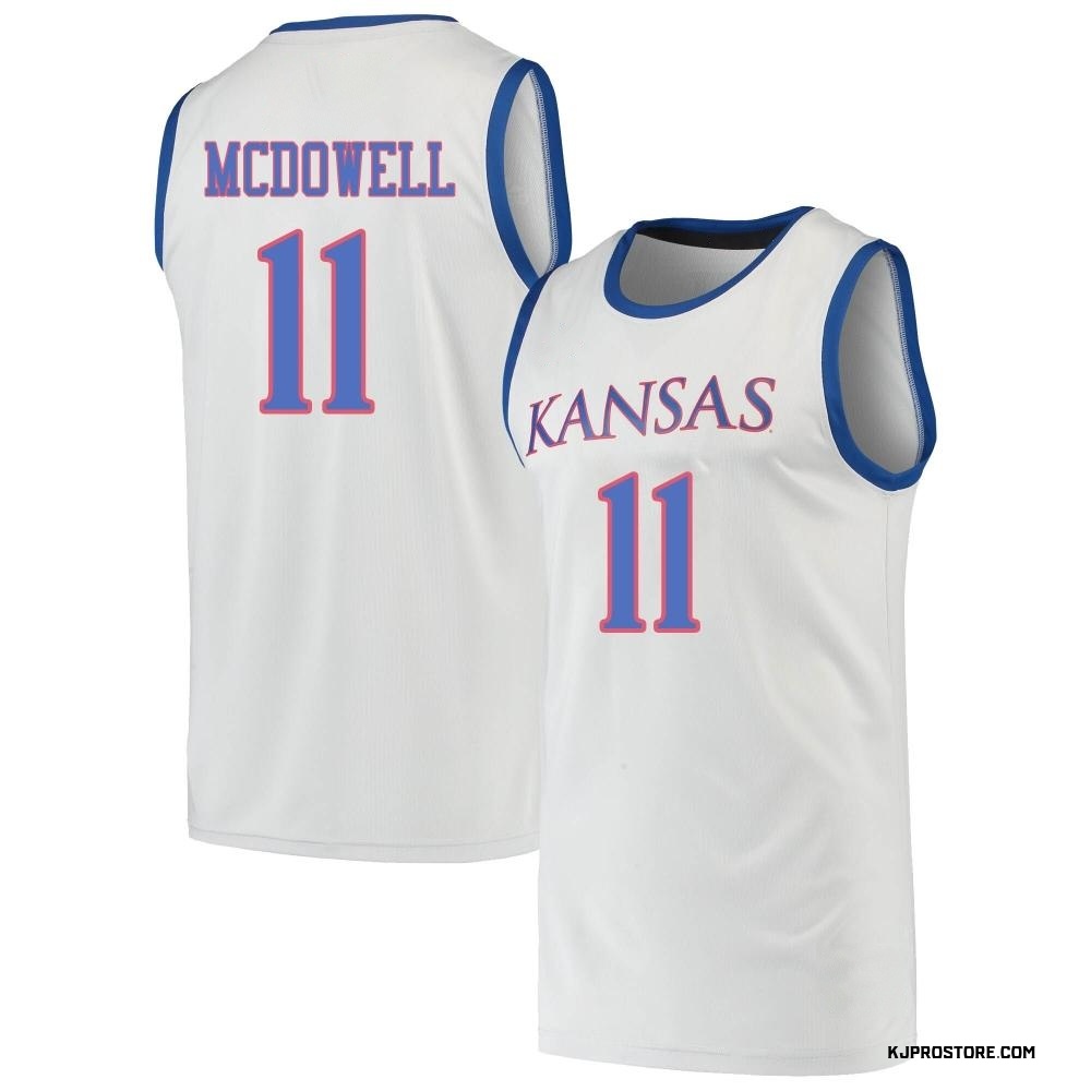 Youth Jamari McDowell Kansas Jayhawks Replica Basketball Jersey - Gray