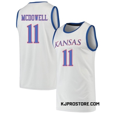 Youth Jamari McDowell Kansas Jayhawks Replica Basketball Jersey - Gray