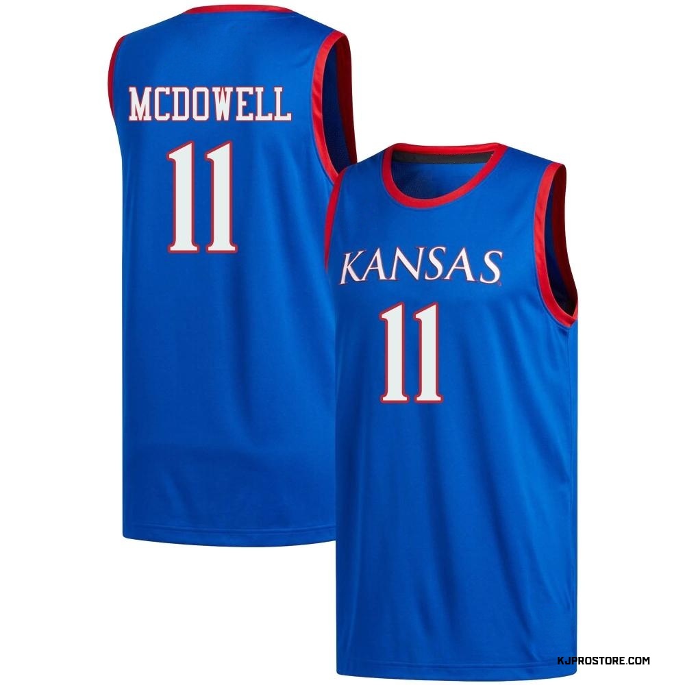 Youth Jamari McDowell Kansas Jayhawks Replica Basketball Jersey - Royal