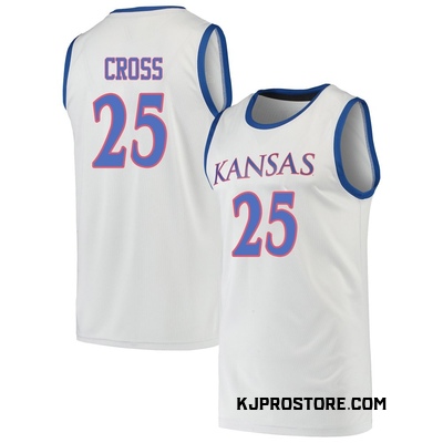 Youth Justin Cross Kansas Jayhawks Replica Basketball Jersey - Gray