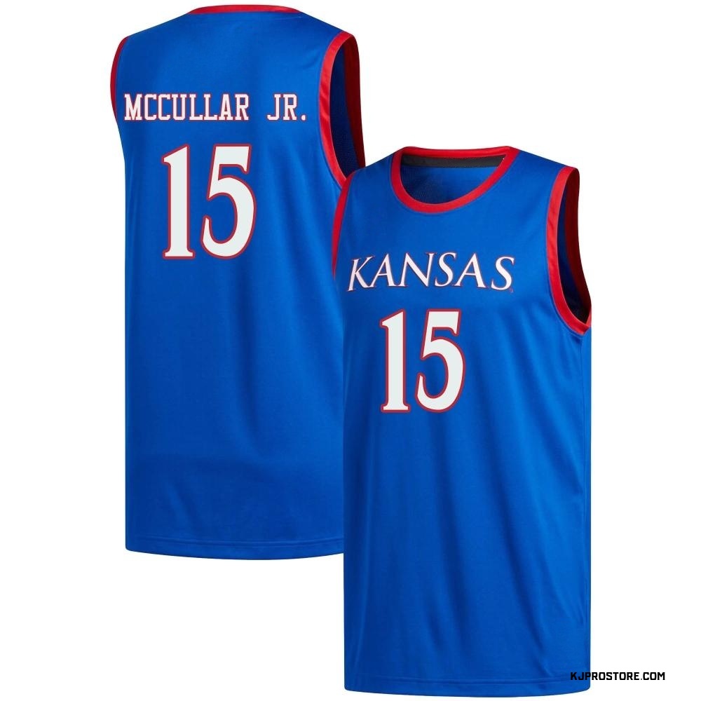 Youth Kevin McCullar Jr. Kansas Jayhawks Replica Basketball Jersey - Royal