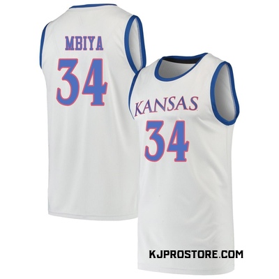 Youth Paul Mbiya Kansas Jayhawks Replica Basketball Jersey - Gray