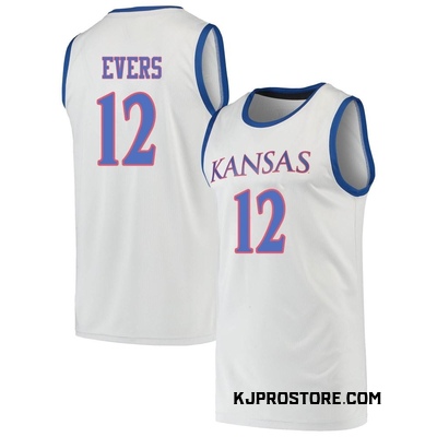 Youth Wilder Evers Kansas Jayhawks Replica Basketball Jersey - Gray