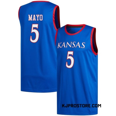 Youth Zeke Mayo Kansas Jayhawks Replica Basketball Jersey - Royal